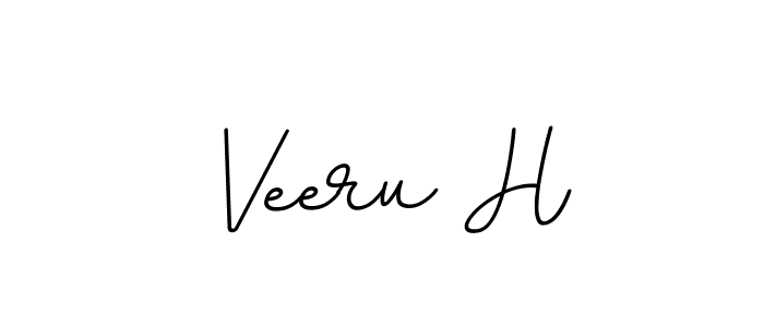 It looks lik you need a new signature style for name Veeru H. Design unique handwritten (BallpointsItalic-DORy9) signature with our free signature maker in just a few clicks. Veeru H signature style 11 images and pictures png