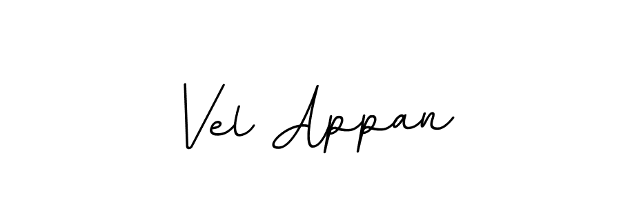 Vel Appan stylish signature style. Best Handwritten Sign (BallpointsItalic-DORy9) for my name. Handwritten Signature Collection Ideas for my name Vel Appan. Vel Appan signature style 11 images and pictures png