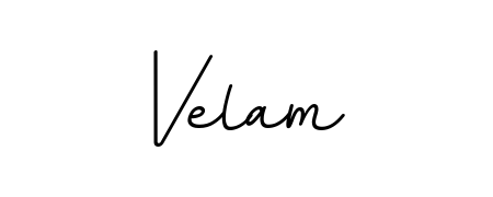 Try this chic Velam handwritten sign style. Using BallpointsItalic-DORy9 font elements, it gives your name a sleek, memorable identity. Velam signature style 11 images and pictures png