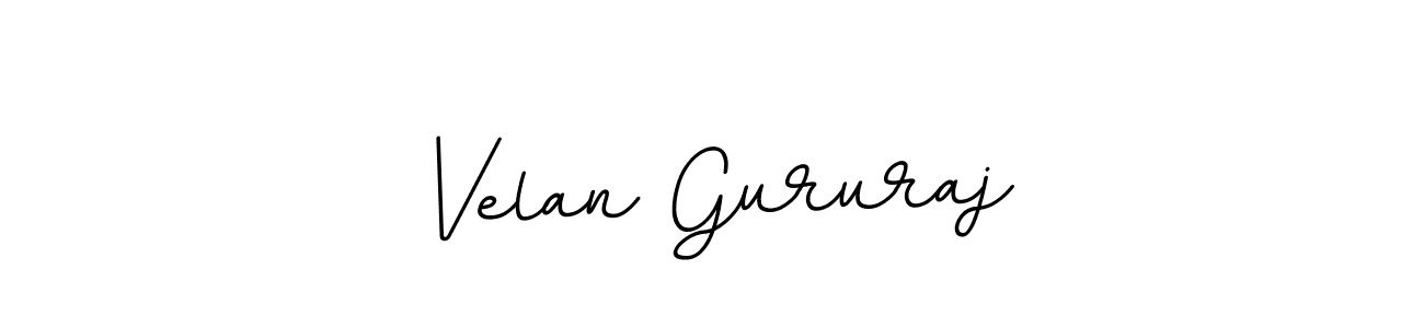 Make a beautiful signature design for name Velan Gururaj. With this signature (BallpointsItalic-DORy9) style, you can create a handwritten signature for free. Velan Gururaj signature style 11 images and pictures png