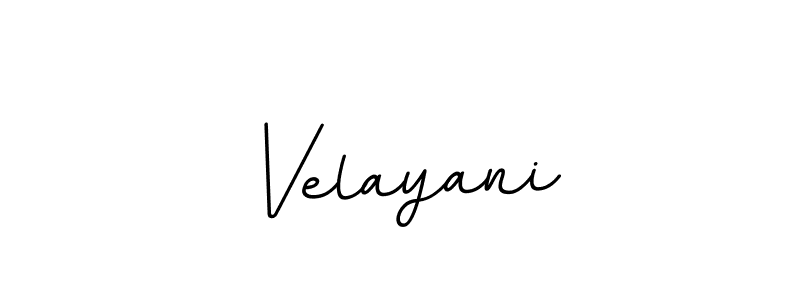 How to make Velayani name signature. Use BallpointsItalic-DORy9 style for creating short signs online. This is the latest handwritten sign. Velayani signature style 11 images and pictures png