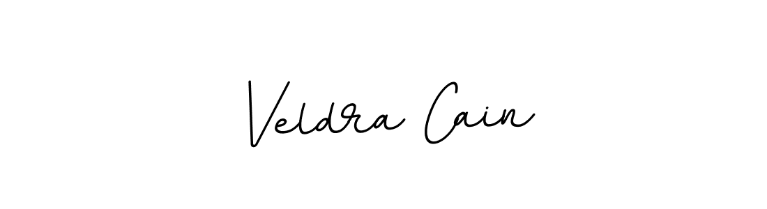 How to make Veldra Cain name signature. Use BallpointsItalic-DORy9 style for creating short signs online. This is the latest handwritten sign. Veldra Cain signature style 11 images and pictures png