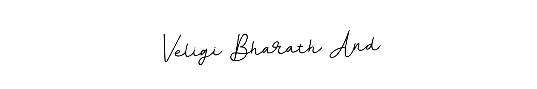 Veligi Bharath And stylish signature style. Best Handwritten Sign (BallpointsItalic-DORy9) for my name. Handwritten Signature Collection Ideas for my name Veligi Bharath And. Veligi Bharath And signature style 11 images and pictures png