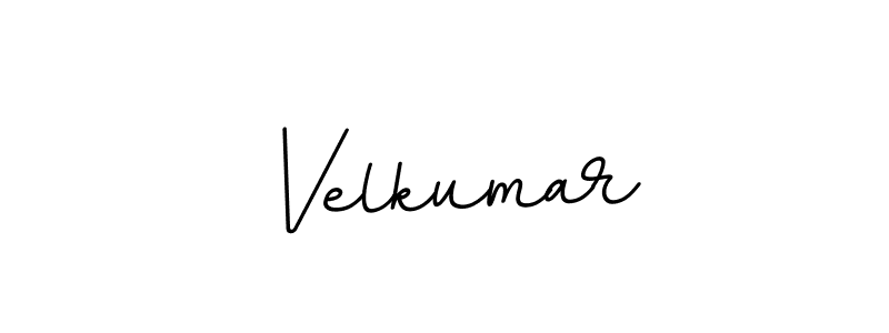 Velkumar stylish signature style. Best Handwritten Sign (BallpointsItalic-DORy9) for my name. Handwritten Signature Collection Ideas for my name Velkumar. Velkumar signature style 11 images and pictures png