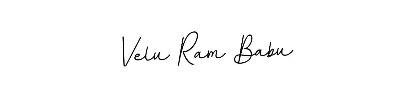Create a beautiful signature design for name Velu Ram Babu. With this signature (BallpointsItalic-DORy9) fonts, you can make a handwritten signature for free. Velu Ram Babu signature style 11 images and pictures png