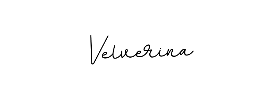 You should practise on your own different ways (BallpointsItalic-DORy9) to write your name (Velverina) in signature. don't let someone else do it for you. Velverina signature style 11 images and pictures png