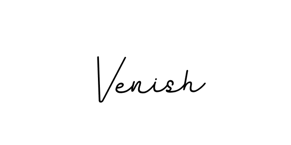 Venish stylish signature style. Best Handwritten Sign (BallpointsItalic-DORy9) for my name. Handwritten Signature Collection Ideas for my name Venish. Venish signature style 11 images and pictures png