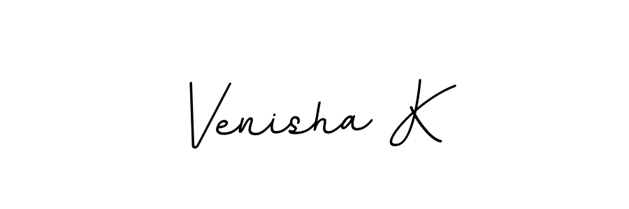 This is the best signature style for the Venisha K name. Also you like these signature font (BallpointsItalic-DORy9). Mix name signature. Venisha K signature style 11 images and pictures png