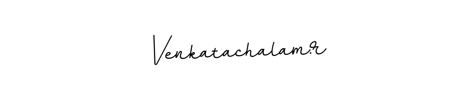How to make Venkatachalam.r name signature. Use BallpointsItalic-DORy9 style for creating short signs online. This is the latest handwritten sign. Venkatachalam.r signature style 11 images and pictures png