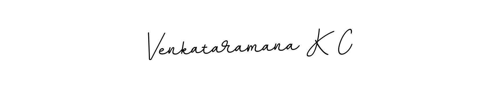 How to make Venkataramana K C name signature. Use BallpointsItalic-DORy9 style for creating short signs online. This is the latest handwritten sign. Venkataramana K C signature style 11 images and pictures png