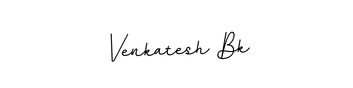 Design your own signature with our free online signature maker. With this signature software, you can create a handwritten (BallpointsItalic-DORy9) signature for name Venkatesh Bk. Venkatesh Bk signature style 11 images and pictures png