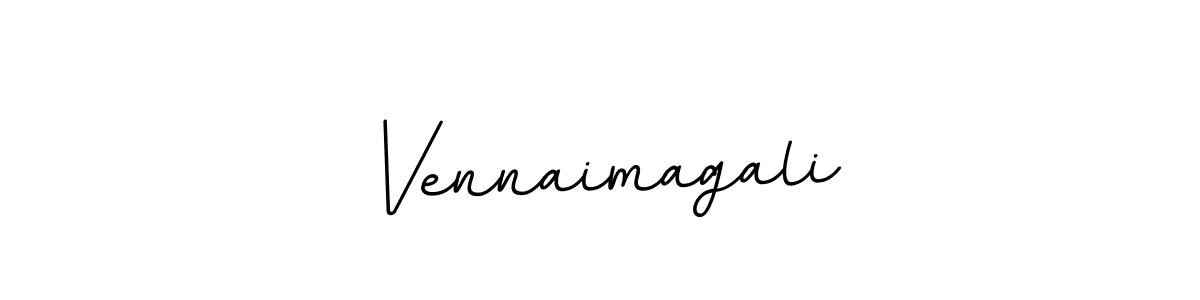 How to make Vennaimagali name signature. Use BallpointsItalic-DORy9 style for creating short signs online. This is the latest handwritten sign. Vennaimagali signature style 11 images and pictures png