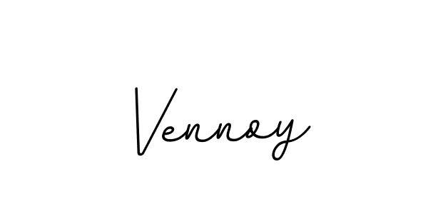 Make a beautiful signature design for name Vennoy. With this signature (BallpointsItalic-DORy9) style, you can create a handwritten signature for free. Vennoy signature style 11 images and pictures png