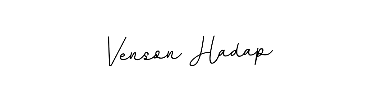 Create a beautiful signature design for name Venson Hadap. With this signature (BallpointsItalic-DORy9) fonts, you can make a handwritten signature for free. Venson Hadap signature style 11 images and pictures png