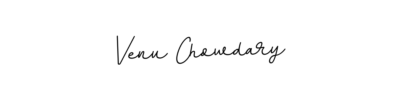 How to make Venu Chowdary name signature. Use BallpointsItalic-DORy9 style for creating short signs online. This is the latest handwritten sign. Venu Chowdary signature style 11 images and pictures png