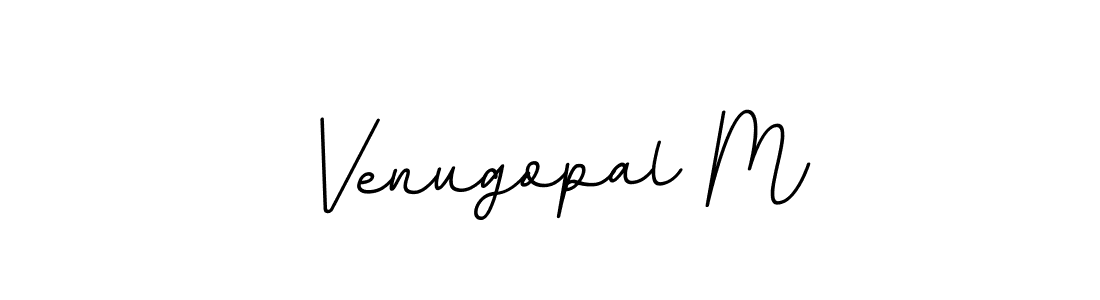 You should practise on your own different ways (BallpointsItalic-DORy9) to write your name (Venugopal M) in signature. don't let someone else do it for you. Venugopal M signature style 11 images and pictures png