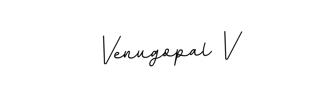 Make a beautiful signature design for name Venugopal V. With this signature (BallpointsItalic-DORy9) style, you can create a handwritten signature for free. Venugopal V signature style 11 images and pictures png