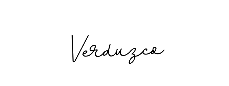 Design your own signature with our free online signature maker. With this signature software, you can create a handwritten (BallpointsItalic-DORy9) signature for name Verduzco. Verduzco signature style 11 images and pictures png