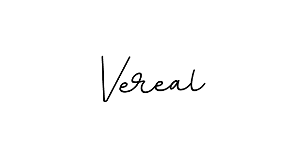 Create a beautiful signature design for name Vereal. With this signature (BallpointsItalic-DORy9) fonts, you can make a handwritten signature for free. Vereal signature style 11 images and pictures png