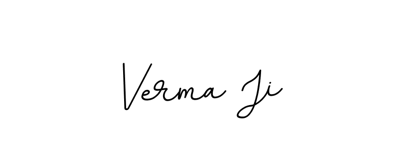 Use a signature maker to create a handwritten signature online. With this signature software, you can design (BallpointsItalic-DORy9) your own signature for name Verma Ji. Verma Ji signature style 11 images and pictures png