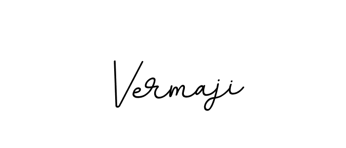 Make a beautiful signature design for name Vermaji. With this signature (BallpointsItalic-DORy9) style, you can create a handwritten signature for free. Vermaji signature style 11 images and pictures png