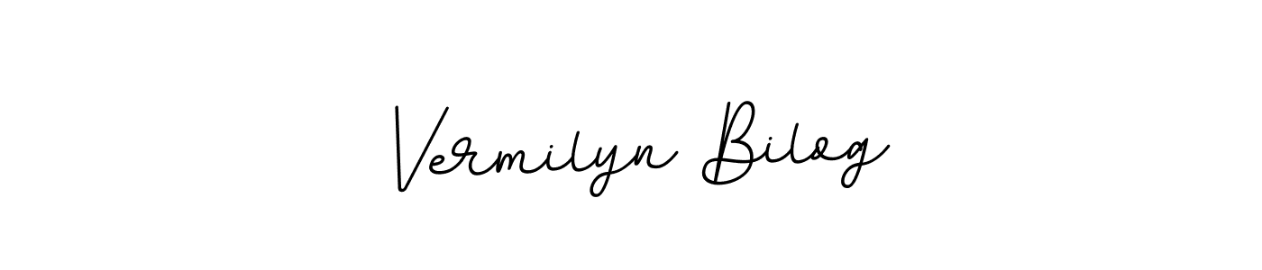 Make a beautiful signature design for name Vermilyn Bilog. With this signature (BallpointsItalic-DORy9) style, you can create a handwritten signature for free. Vermilyn Bilog signature style 11 images and pictures png