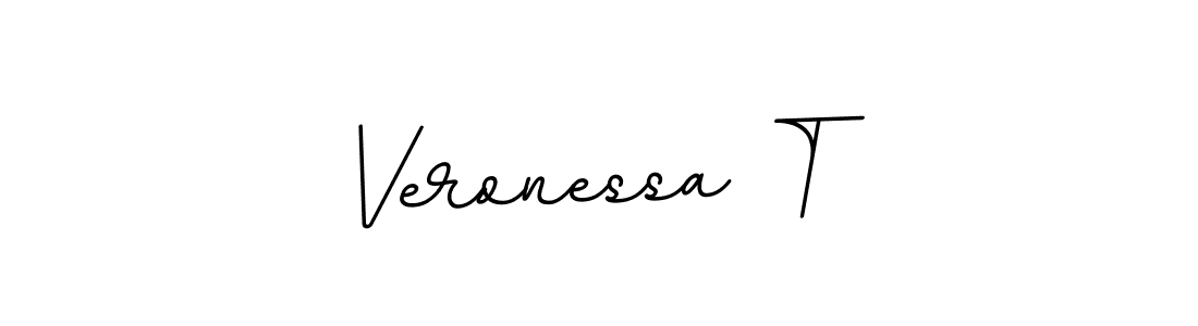 The best way (BallpointsItalic-DORy9) to make a short signature is to pick only two or three words in your name. The name Veronessa T include a total of six letters. For converting this name. Veronessa T signature style 11 images and pictures png