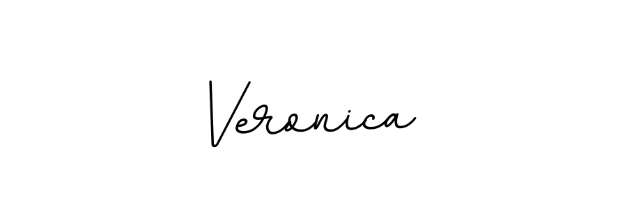 How to make Veronica  name signature. Use BallpointsItalic-DORy9 style for creating short signs online. This is the latest handwritten sign. Veronica  signature style 11 images and pictures png