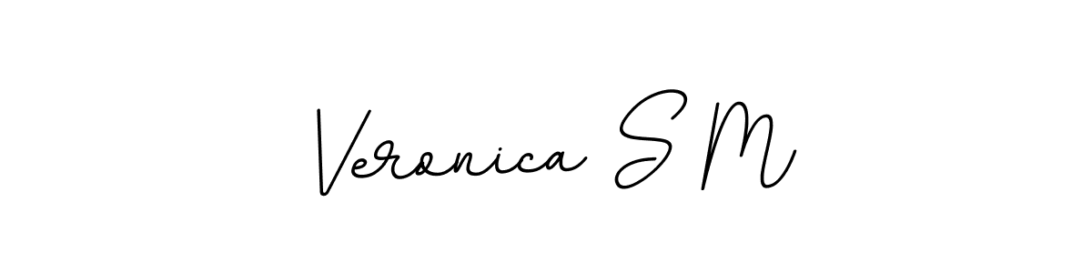 Make a beautiful signature design for name Veronica S M. With this signature (BallpointsItalic-DORy9) style, you can create a handwritten signature for free. Veronica S M signature style 11 images and pictures png