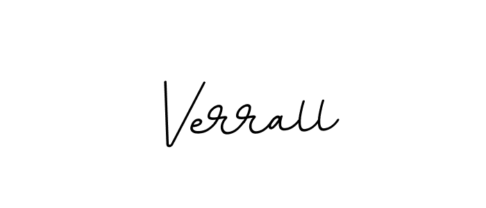 Make a beautiful signature design for name Verrall. With this signature (BallpointsItalic-DORy9) style, you can create a handwritten signature for free. Verrall signature style 11 images and pictures png