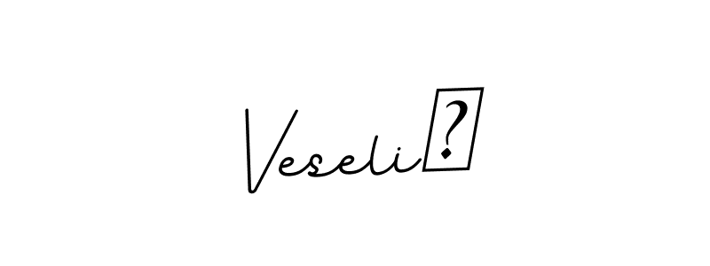 It looks lik you need a new signature style for name VeseliČ. Design unique handwritten (BallpointsItalic-DORy9) signature with our free signature maker in just a few clicks. VeseliČ signature style 11 images and pictures png