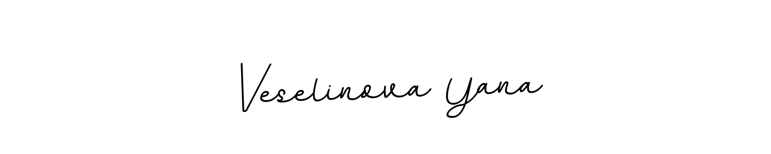 This is the best signature style for the Veselinova Yana name. Also you like these signature font (BallpointsItalic-DORy9). Mix name signature. Veselinova Yana signature style 11 images and pictures png