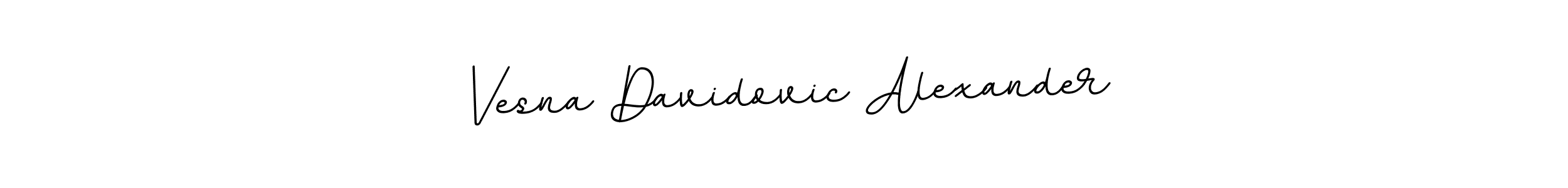 Vesna Davidovic Alexander stylish signature style. Best Handwritten Sign (BallpointsItalic-DORy9) for my name. Handwritten Signature Collection Ideas for my name Vesna Davidovic Alexander. Vesna Davidovic Alexander signature style 11 images and pictures png