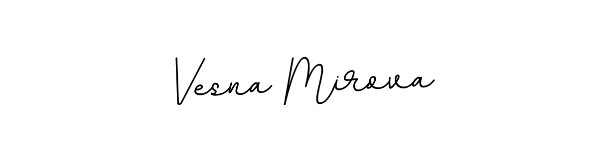 Make a beautiful signature design for name Vesna Mirova. With this signature (BallpointsItalic-DORy9) style, you can create a handwritten signature for free. Vesna Mirova signature style 11 images and pictures png