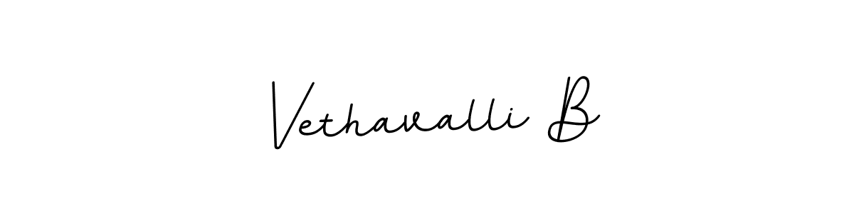 Create a beautiful signature design for name Vethavalli B. With this signature (BallpointsItalic-DORy9) fonts, you can make a handwritten signature for free. Vethavalli B signature style 11 images and pictures png
