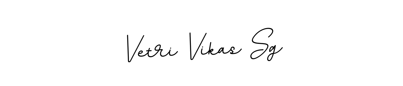 Make a beautiful signature design for name Vetri Vikas Sg. With this signature (BallpointsItalic-DORy9) style, you can create a handwritten signature for free. Vetri Vikas Sg signature style 11 images and pictures png