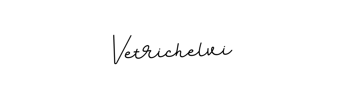 BallpointsItalic-DORy9 is a professional signature style that is perfect for those who want to add a touch of class to their signature. It is also a great choice for those who want to make their signature more unique. Get Vetrichelvi name to fancy signature for free. Vetrichelvi signature style 11 images and pictures png