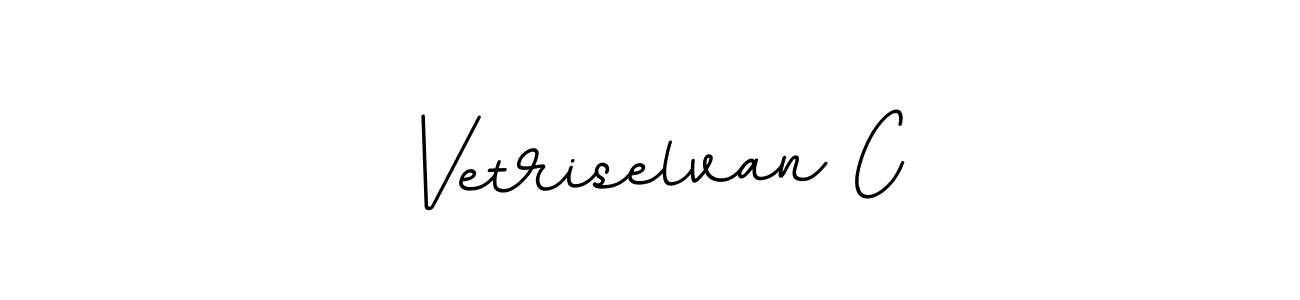 Also You can easily find your signature by using the search form. We will create Vetriselvan C name handwritten signature images for you free of cost using BallpointsItalic-DORy9 sign style. Vetriselvan C signature style 11 images and pictures png