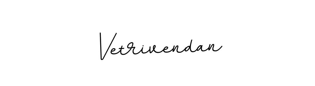 Create a beautiful signature design for name Vetrivendan. With this signature (BallpointsItalic-DORy9) fonts, you can make a handwritten signature for free. Vetrivendan signature style 11 images and pictures png