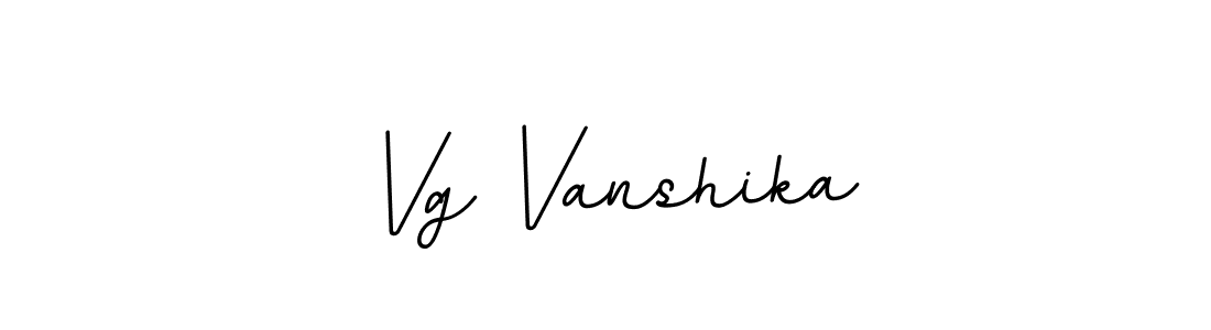 Design your own signature with our free online signature maker. With this signature software, you can create a handwritten (BallpointsItalic-DORy9) signature for name Vg Vanshika. Vg Vanshika signature style 11 images and pictures png
