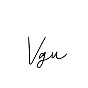 Design your own signature with our free online signature maker. With this signature software, you can create a handwritten (BallpointsItalic-DORy9) signature for name Vgu. Vgu signature style 11 images and pictures png