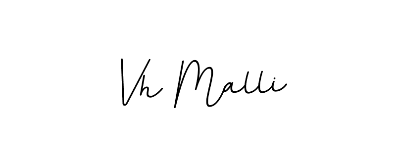 How to make Vh Malli signature? BallpointsItalic-DORy9 is a professional autograph style. Create handwritten signature for Vh Malli name. Vh Malli signature style 11 images and pictures png