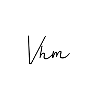 Make a beautiful signature design for name Vhm. With this signature (BallpointsItalic-DORy9) style, you can create a handwritten signature for free. Vhm signature style 11 images and pictures png