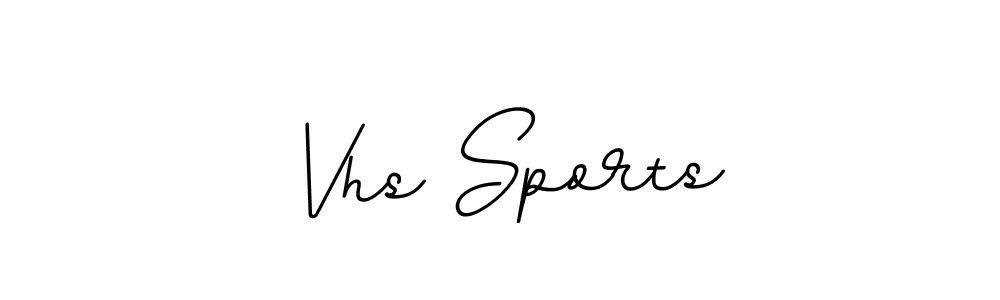 Vhs Sports stylish signature style. Best Handwritten Sign (BallpointsItalic-DORy9) for my name. Handwritten Signature Collection Ideas for my name Vhs Sports. Vhs Sports signature style 11 images and pictures png