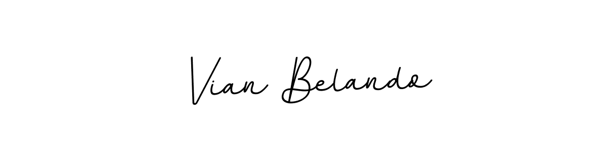 You should practise on your own different ways (BallpointsItalic-DORy9) to write your name (Vian Belando) in signature. don't let someone else do it for you. Vian Belando signature style 11 images and pictures png