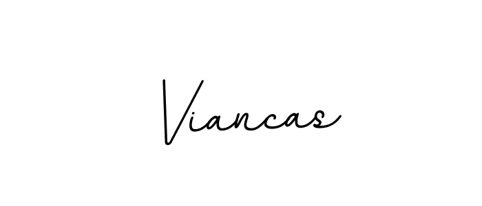 Use a signature maker to create a handwritten signature online. With this signature software, you can design (BallpointsItalic-DORy9) your own signature for name Viancas. Viancas signature style 11 images and pictures png