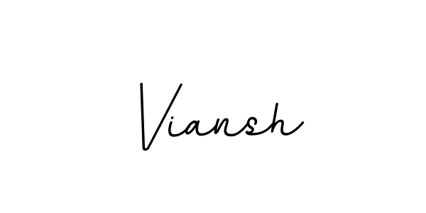 Use a signature maker to create a handwritten signature online. With this signature software, you can design (BallpointsItalic-DORy9) your own signature for name Viansh. Viansh signature style 11 images and pictures png
