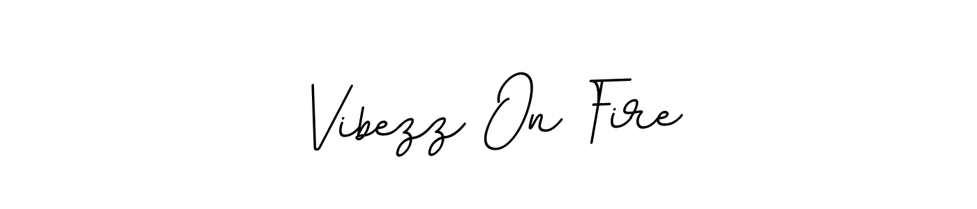 Make a beautiful signature design for name Vibezz On Fire. With this signature (BallpointsItalic-DORy9) style, you can create a handwritten signature for free. Vibezz On Fire signature style 11 images and pictures png