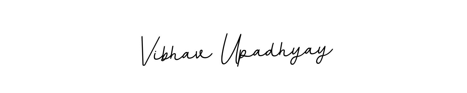 Make a beautiful signature design for name Vibhav Upadhyay. With this signature (BallpointsItalic-DORy9) style, you can create a handwritten signature for free. Vibhav Upadhyay signature style 11 images and pictures png