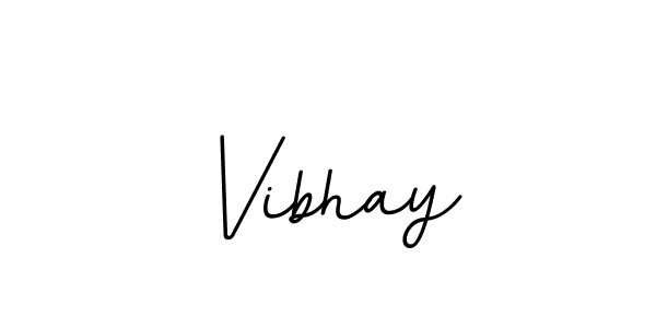 It looks lik you need a new signature style for name Vibhay. Design unique handwritten (BallpointsItalic-DORy9) signature with our free signature maker in just a few clicks. Vibhay signature style 11 images and pictures png